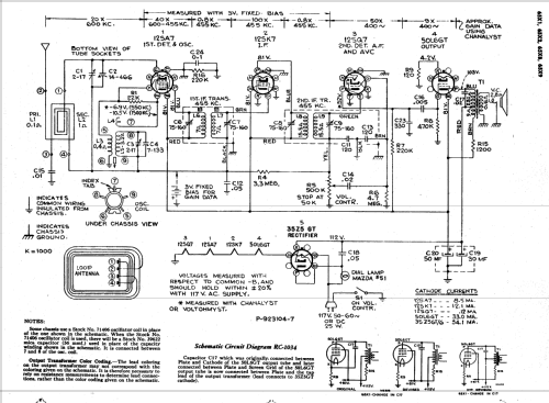 65X8 Ch= RC-1034; RCA RCA Victor Co. (ID = 175584) Radio