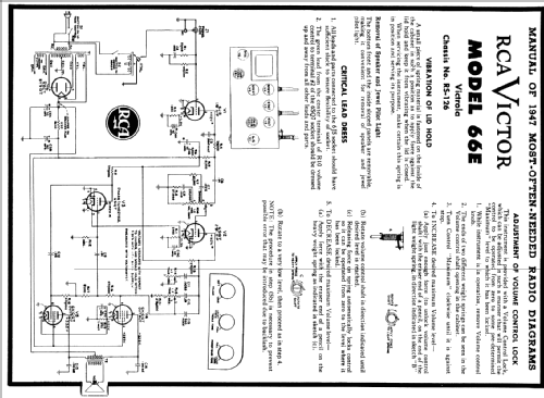 66E Ch= RS-126; RCA RCA Victor Co. (ID = 74141) R-Player