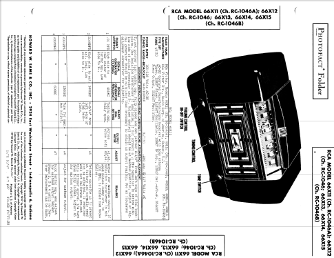 66X11 Ch= RC-1046C; RCA RCA Victor Co. (ID = 795332) Radio