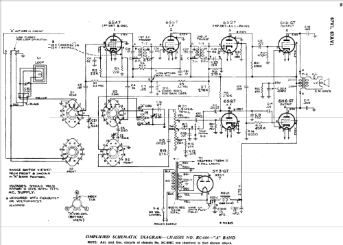 67V1 Ch= RC-606C; RCA RCA Victor Co. (ID = 1106672) Radio