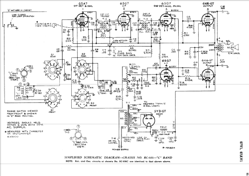 67V1 Ch= RC-606C; RCA RCA Victor Co. (ID = 1106673) Radio