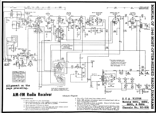 68R1 Ch= RC-608; RCA RCA Victor Co. (ID = 91112) Radio