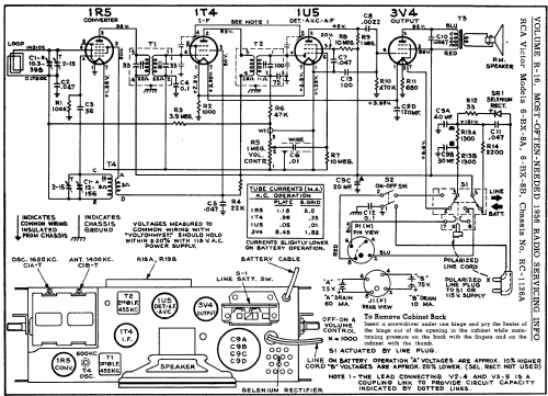 6-BX-8A Ch=RC-1126A; RCA RCA Victor Co. (ID = 126308) Radio