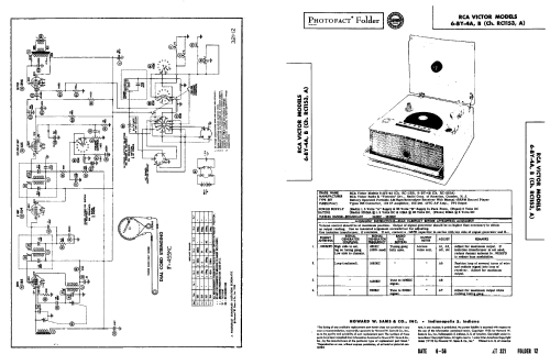 6-BY-4A Ch=RC-1153A; RCA RCA Victor Co. (ID = 1151361) Radio