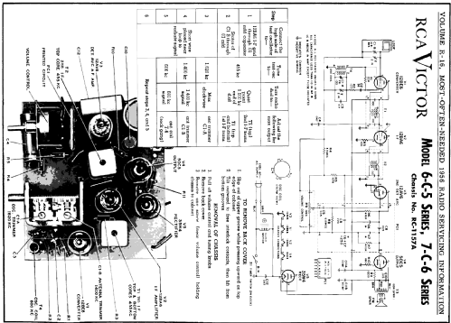 6-C-5 Ch=RC-1157A; RCA RCA Victor Co. (ID = 126408) Radio