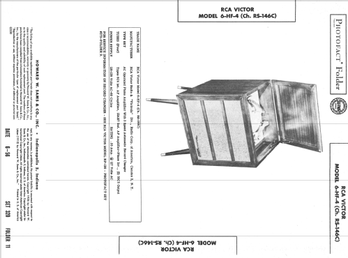 6-HF-4 Ch=RS-146C; RCA RCA Victor Co. (ID = 2257889) R-Player