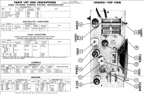 6-X-7A Ch= RC-1128B; RCA RCA Victor Co. (ID = 509368) Radio