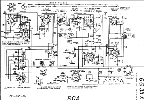 6Q33X ; RCA RCA Victor Co. (ID = 19773) Radio