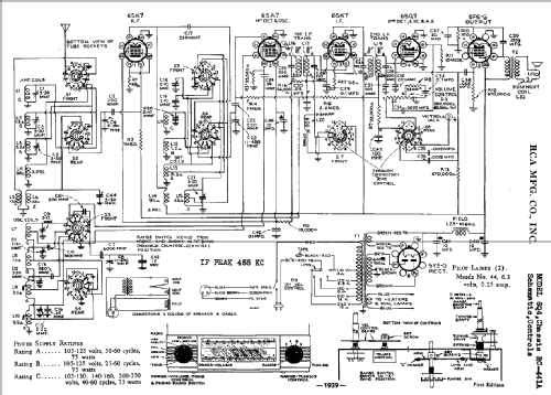 6Q4 Ch= RC-441A; RCA RCA Victor Co. (ID = 956979) Radio