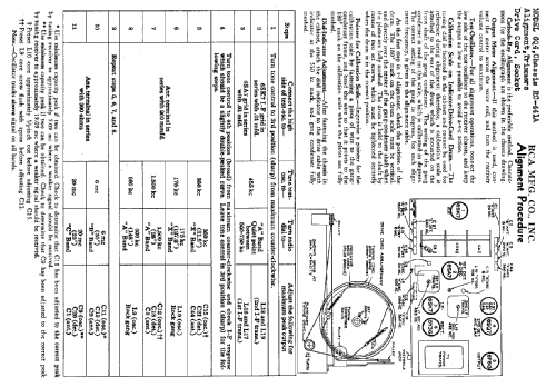 6Q4 Ch= RC-441A; RCA RCA Victor Co. (ID = 956980) Radio