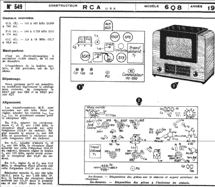 6Q8 Ch= RC-414B; RCA RCA Victor Co. (ID = 221099) Radio