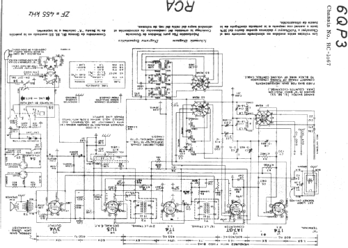 6QP3 RC 1067; RCA RCA Victor Co. (ID = 19985) Radio