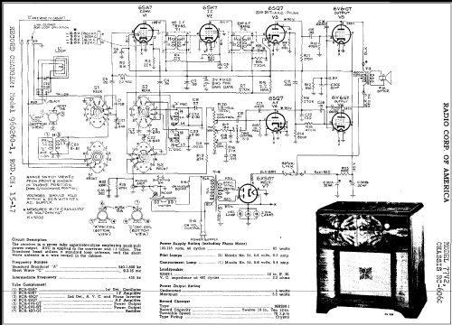 77V2 Ch= RC-606-C; RCA RCA Victor Co. (ID = 301257) Radio