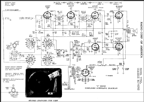 77V2 Ch= RC-606-C; RCA RCA Victor Co. (ID = 301259) Radio