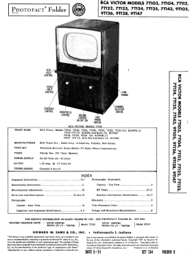 7T122 Ch= KCS47B; RCA RCA Victor Co. (ID = 2922735) Television