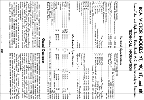 7T ; RCA RCA Victor Co. (ID = 958583) Radio