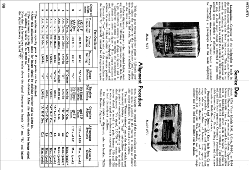 87T1 ; RCA RCA Victor Co. (ID = 937545) Radio