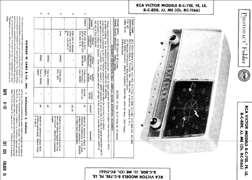 8-C-7EE Ch= RC-1166; RCA RCA Victor Co. (ID = 511881) Radio