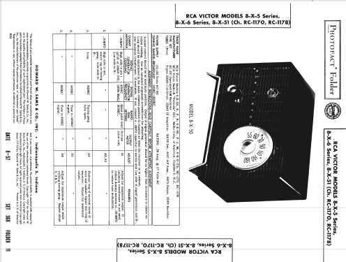 8-X-5E 'The Lyons' Ch= RC-1170; RCA RCA Victor Co. (ID = 824501) Radio