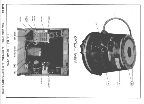 8PCS41-B Ch= KCS24C-1, KRS20B-1, KRS21A-1, RS123C, KRK4; RCA RCA Victor Co. (ID = 1627026) Television