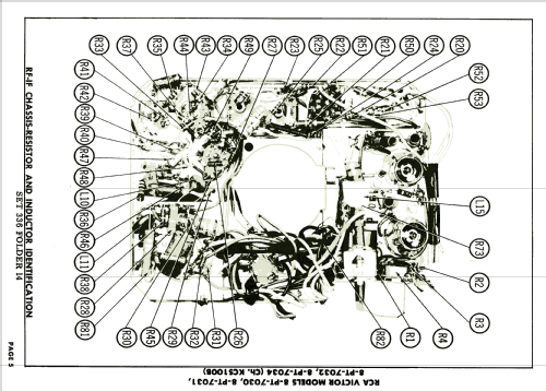 8PT7031 Ch= KCS100B; RCA RCA Victor Co. (ID = 1967989) Television