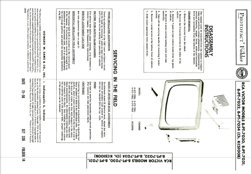 8PT7032 Ch= KCS100B; RCA RCA Victor Co. (ID = 1967995) Television