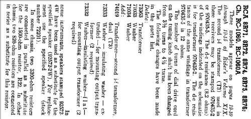 8R75 Ch= RC-1060A; RCA RCA Victor Co. (ID = 966534) Radio