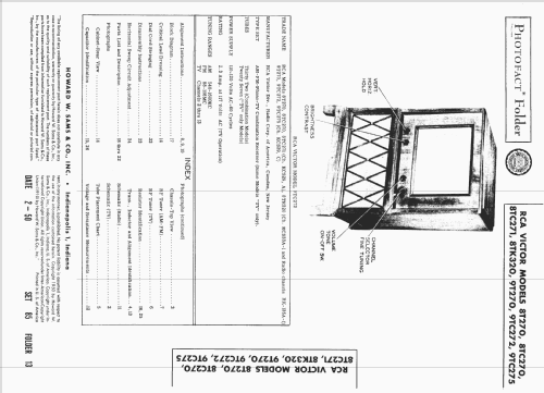 8T270 Ch.= KCS29,A; RCA RCA Victor Co. (ID = 1571946) TV Radio