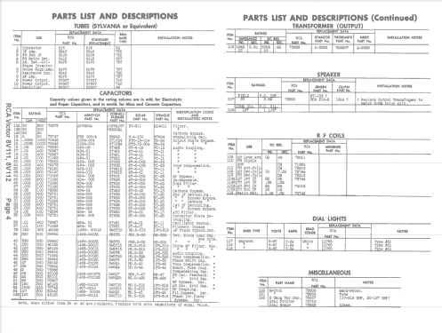 8V111 Ch= RC-616 Radio RCA RCA Victor Co. Inc.; New York NY, build ...