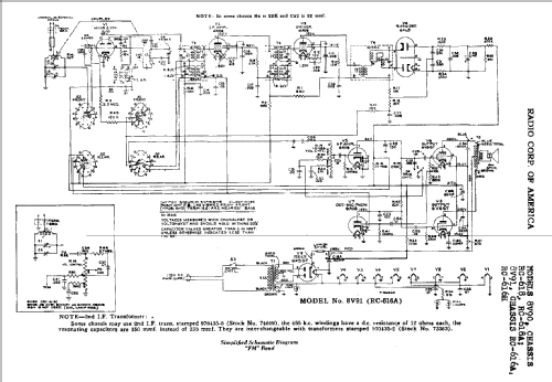 8V90 Ch=RC-616; RCA RCA Victor Co. (ID = 967447) Radio