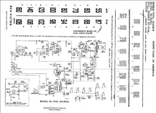 8V90 Ch=RC-616; RCA RCA Victor Co. (ID = 967450) Radio