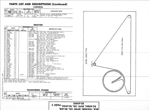 8V90 Ch=RC-616A; RCA RCA Victor Co. (ID = 1494932) Radio