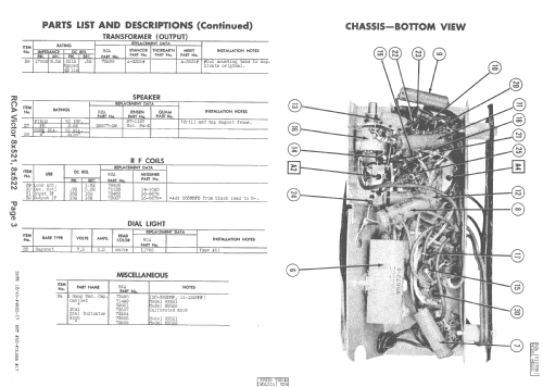 8X521 Ch=RC-1066A; RCA RCA Victor Co. (ID = 1451487) Radio