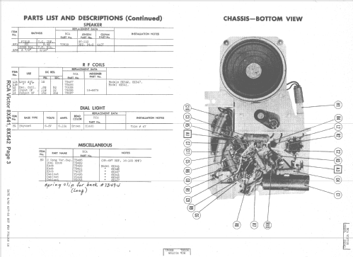 8X542 Ch= RC-1065; RCA RCA Victor Co. (ID = 1524145) Radio