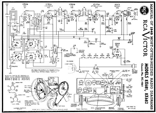 8X682 Ch= RC-1061; RCA RCA Victor Co. (ID = 100436) Radio