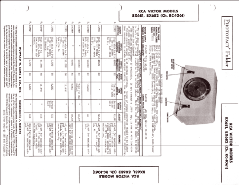 8X682 Ch= RC-1061; RCA RCA Victor Co. (ID = 1297957) Radio