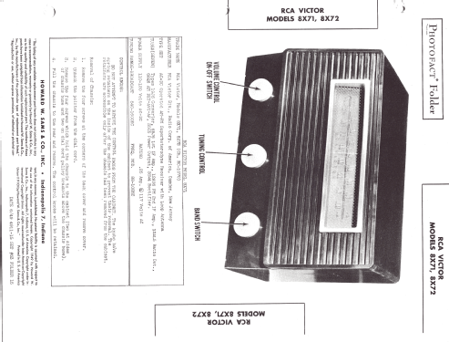 8X71 Ch= RC-1070; RCA RCA Victor Co. (ID = 1282818) Radio