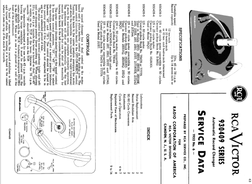 930409 Series ; RCA RCA Victor Co. (ID = 1238466) R-Player