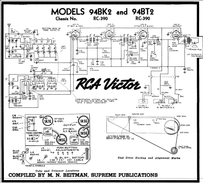 94BK2 Ch= RC-390; RCA RCA Victor Co. (ID = 218430) Radio