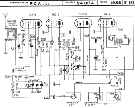 94BP4C Ch= RC-410; RCA RCA Victor Co. (ID = 221104) Radio