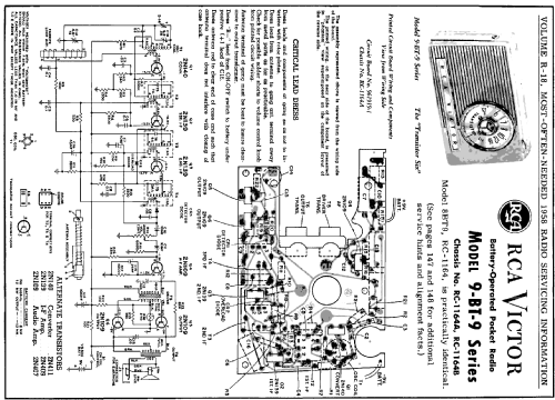 Transistor Six 9-BT-9E Ch= RC-1164A or RC-1164B; RCA RCA Victor Co. (ID = 139366) Radio