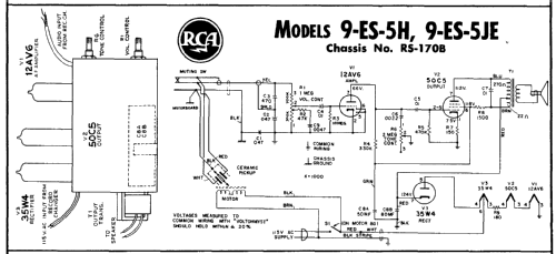 9-ES-5H Ch= RS-170B; RCA RCA Victor Co. (ID = 139671) R-Player