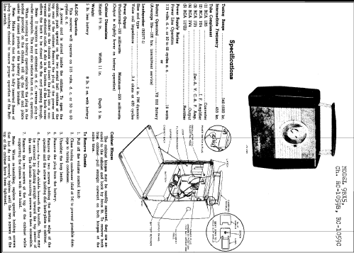 9BX5 Ch= RC-1059C; RCA RCA Victor Co. (ID = 272554) Radio