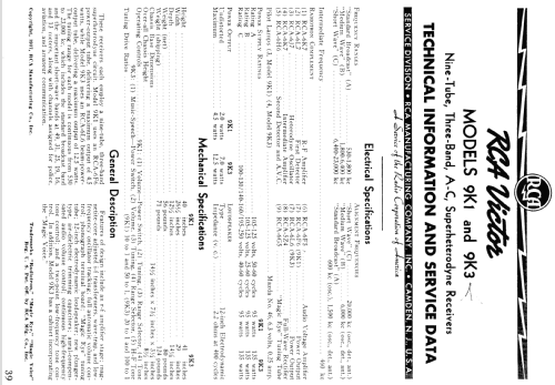 9K-3 ; RCA RCA Victor Co. (ID = 908259) Radio