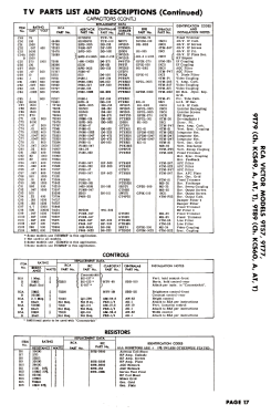 9T89 'Sedgwich' Ch= KCS60 & Ch= RC1092; RCA RCA Victor Co. (ID = 2840387) TV Radio