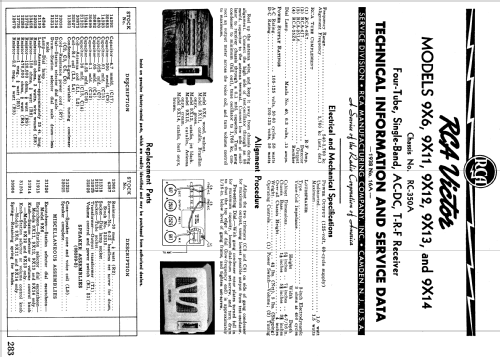 9X11 Ch= RC-350-A; RCA RCA Victor Co. (ID = 977865) Radio