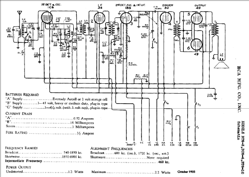 BC6-4 ; RCA RCA Victor Co. (ID = 846583) Radio