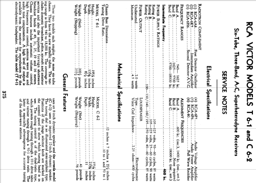 C6-2 ; RCA RCA Victor Co. (ID = 920423) Radio