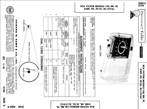 C-4E Ch= RC-1191; RCA RCA Victor Co. (ID = 511629) Radio