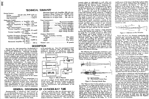 Cathode Ray Oscillograph 158 ; RCA RCA Victor Co. (ID = 990068) Equipment